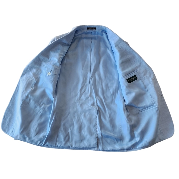 NWT Ralph Lauren Polo Jacket Light Blue Lassiter Blazer Jacket Sports-Coat 38R - Picture 3 of 8